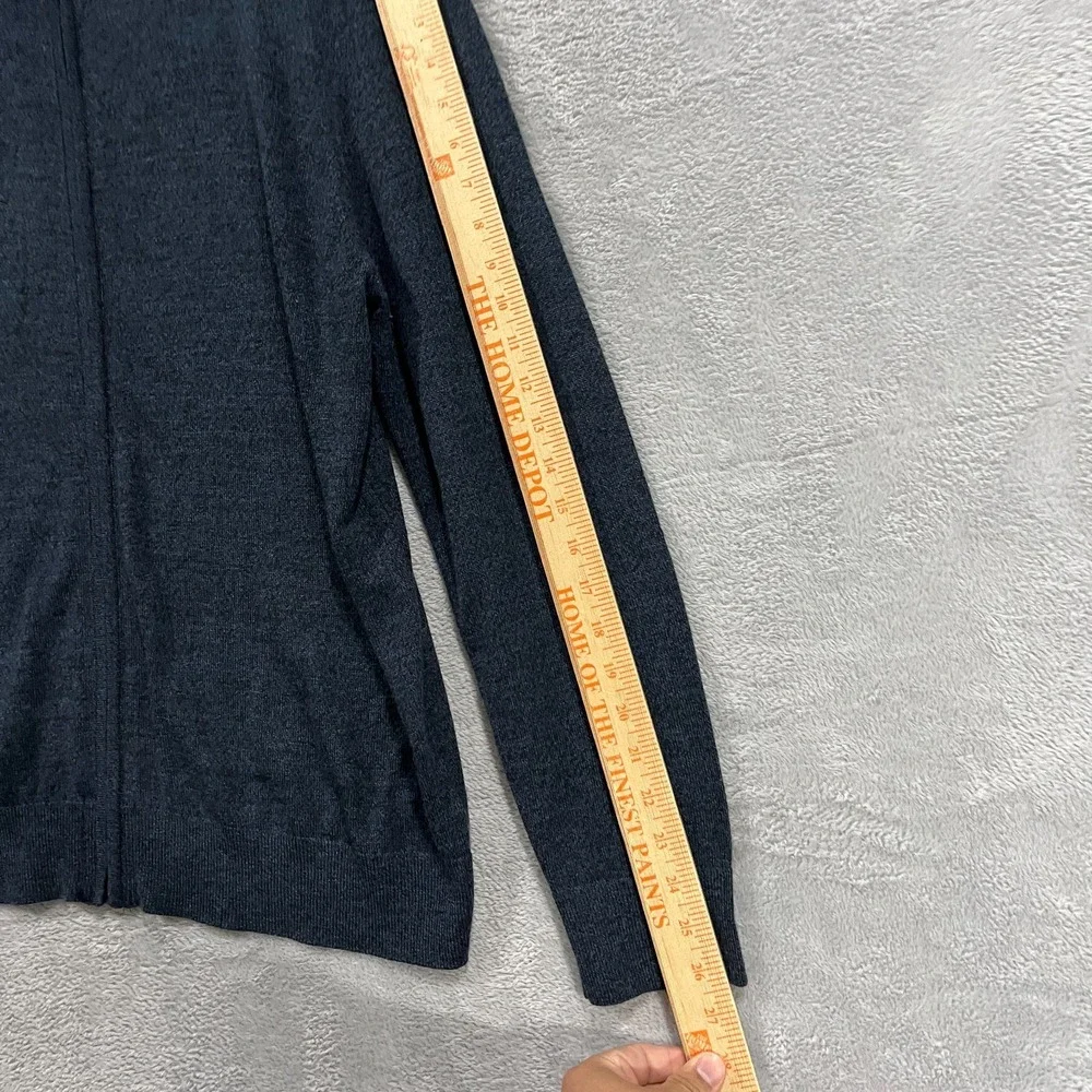 Banana Republic Mens Merino Wool Blend‎ Full Zip Cardigan Sweater XL Preppy